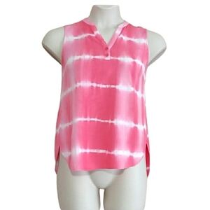 Staccato Women's Pink Tie-Dyed Sleeveless Top